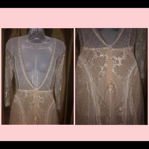 π°π»HPx7 ππ¨1 Large Left β οΈβ’ Bohemian Style Lace Wedding Dress - Picture 7 of 13